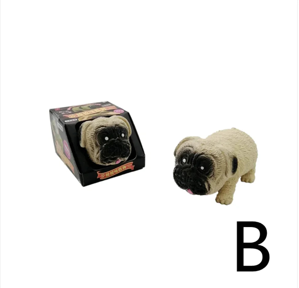 Slow Rebound Dog Toy - Corgi & Shar Pei Design