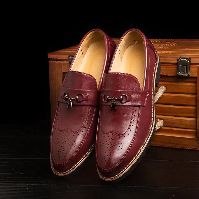 2018 Men's Brogue Dress Shoes - Stylish & Breathable